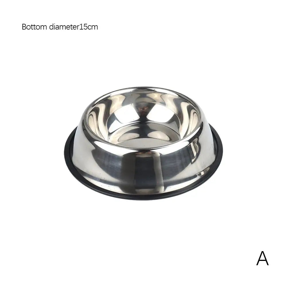 Large Capacity Cat Bowl Steel Pet Feeding Bowl Cat and Dog Food Drinking Bowl Metal Feeder Bowl and Cheap