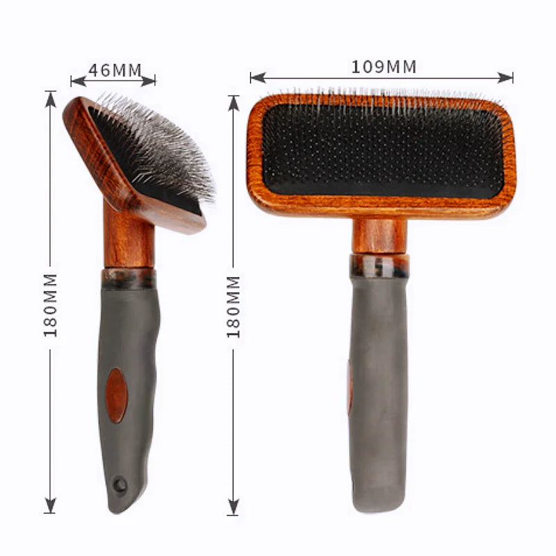 Wooden pet Hair Comb & Remover Brush (massage accessory)