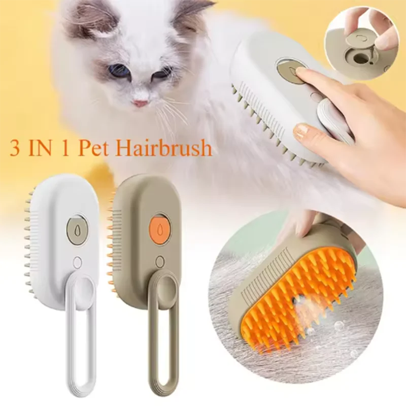 Gentle Steam Brush for Cats, Dogs, and all kinds of pets
