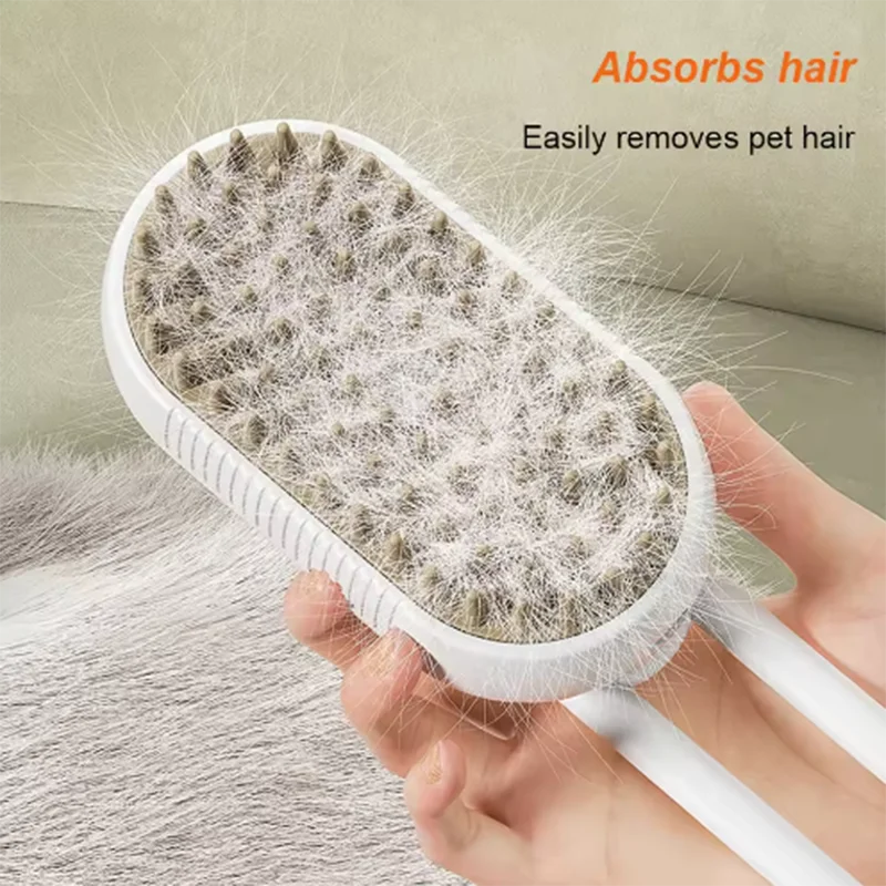 Gentle Steam Brush for Cats, Dogs, and all kinds of pets