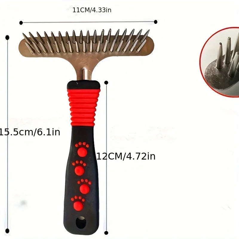 1pcs Dog Comb,Deshedding And Dematting, Pets Comb