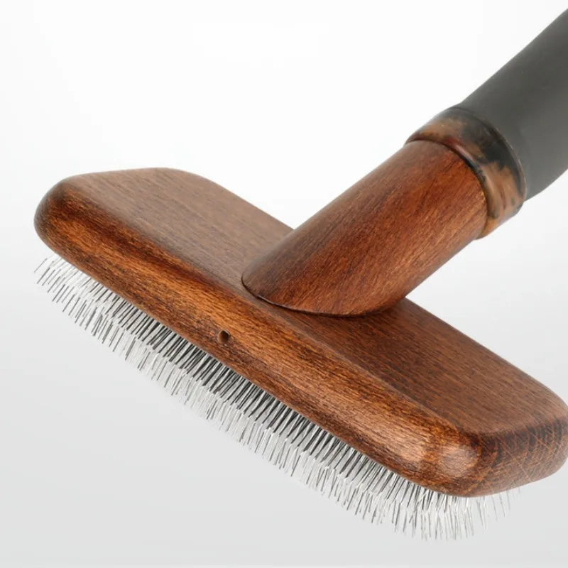 Wooden pet Hair Comb & Remover Brush (massage accessory)