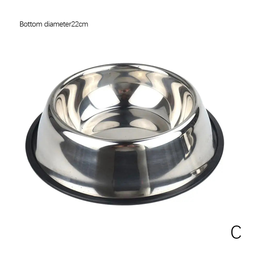 Large Capacity Cat Bowl Steel Pet Feeding Bowl Cat and Dog Food Drinking Bowl Metal Feeder Bowl and Cheap